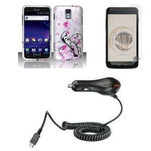   ATOM LED Keychain Light + Screen Protector + Car Charger: Cell Phones