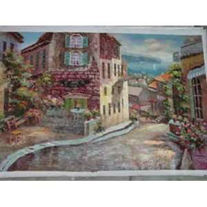   Hand Painted antique style Oil Painting 4feet X6feet: Home & Kitchen