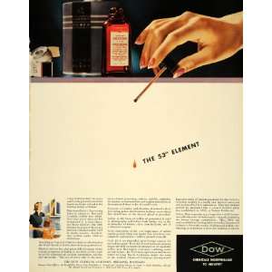  1938 Ad Dow Chemical Iodine Chemistry Midland Michigan 