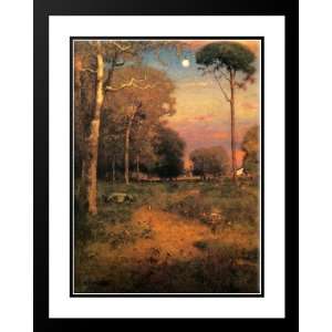 Inness, George 28x36 Framed and Double Matted Early Moonrise, Florida
