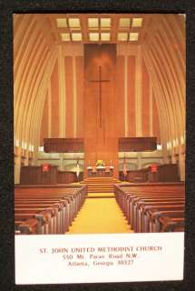 1960s? Interior St. John United Methodist Atlanta GA PC  
