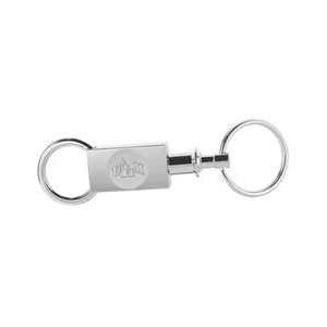  ULM   Two Sectional Key Ring   Silver