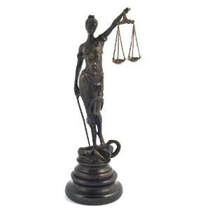  Ukm Gifts Solid Bronze Blind Justice Lady Justice Figure 