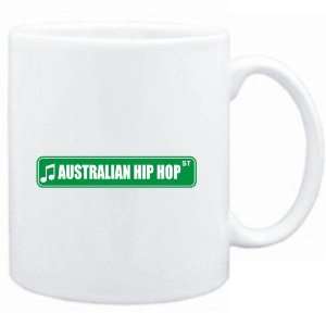  Mug White  Australian Hip Hop STREET SIGN  Music Sports 