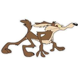  The Road Runner Wile E. Coyote Cartoon Car Bumper Sticker 