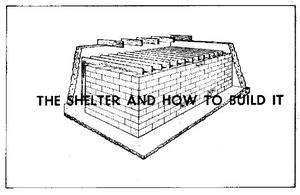   to build a BASEMENT FALLOUT SHELTER underground shelter area NEW on CD