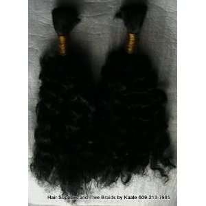 Natural Curly Kinky Human Hair for Tree Braids, Brazilian Knots, Etc 