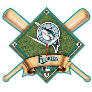    MLB Florida Marlins High Definition Clock: Sports & Outdoors
