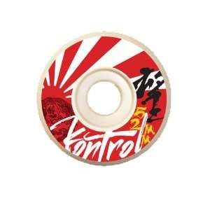  Kontrol Japan Hope Relief White Skateboard Wheels (52mm 