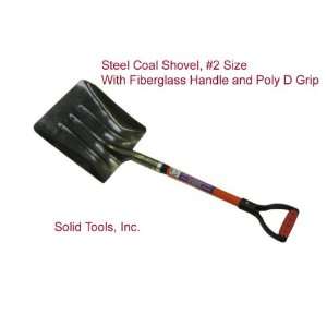  Steel Coal Shovel with Fiberglass Handle: Patio, Lawn 
