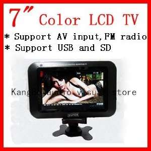   lcd tv,support USB and SD , Support FM radio,input AV Electronics