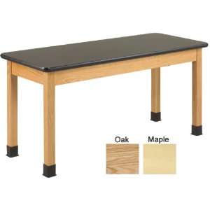   Solid Phenolic Resin Top Hardwood Science Table (36 D X 48 W