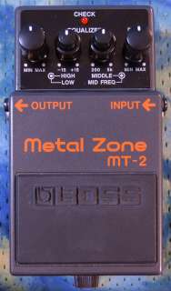 BOSS MT 2 Metal Zone Distortion Pedal NEW NOS 2008  