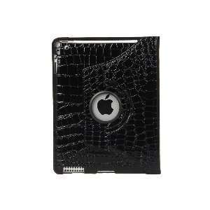  Ctech 360 Degrees Rotating Stand (Black Crocodile) Leather 