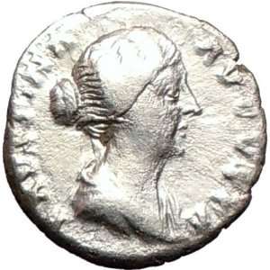  FAUSTINA II Marcus Aurelius Wife SILVER Ancient Roman Coin 