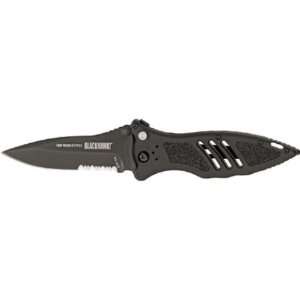   Mark II Type E Plunge Lock Knife with Black Handles: Sports & Outdoors