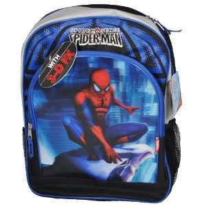 Marvel The Amazing Spider Man Black Color Backpack / School Bag with 2 