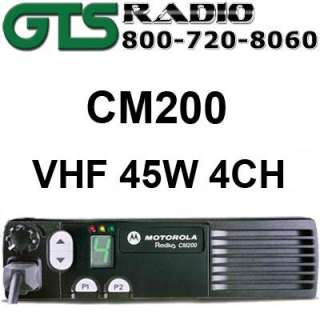 NEW MOTOROLA CM200 VHF 45 WATT 4 CHANNEL RADIUS RADIO  