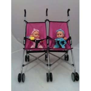  Mommy & me twin doll buggy with 9 inch twin dolls girl 