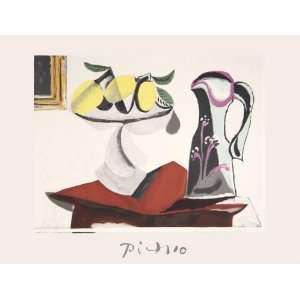 Pablo Picasso, Nature Morte Au Citron Et a La Cruche, Plate Signed 