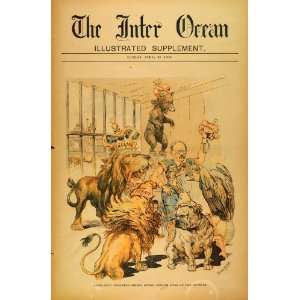 1893 Print John Boyd Thacher Award Menagerie Russia England France 