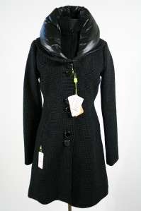 NWT 2011 Soia & Kyo Tyra Black Wool Coat $470 Aritzia XS  