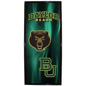 Baylor University Bears BU NCAA 9.5 X 21.75 Vertical Mylar Frame 