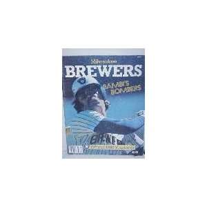  1980 Milwaukee Brewers Yearbook w/Gorman Thomas Cover 