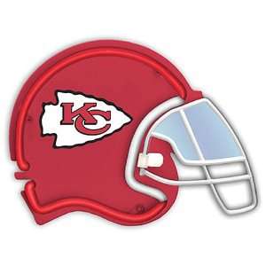  NFL Kansas City Chiefs Neon Football Helmet: Sports 