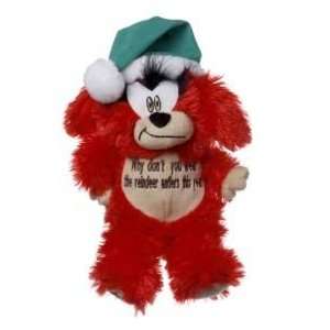    Multi Pet Pet Peeves Christmas Red 8in Dog Toy