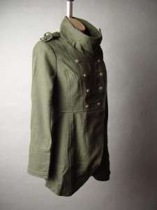 MILITARY Steampunk Army General Captain Wool Blend Cutaway Jacket fp 