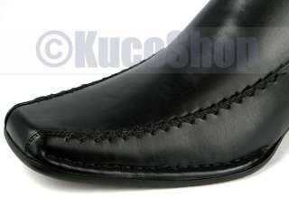 Designer Men Ankle Boots Shoes Italian Style Black SIze 10  