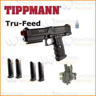 Tippmann TPX Pistol Paintball 4 Clips Holster Package  