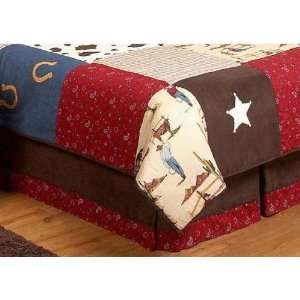    Wild West Cowboy Bed Skirt by JoJo Designs Red