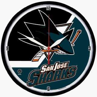    NHL San Jose Sharks Team Logo Wall Clock *SALE*