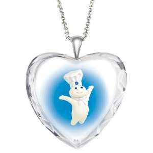  Pillsbury Doughboy Crystal Pendant: Jewelry