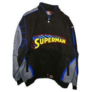 SUPERMAN TWILL COTTON OFFICIALLY LICENSED BRAND NEW ADULT JACKET 4X 