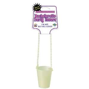  Party Pecker Glow in the Dark Shot Glass Necklace: Toys & Games