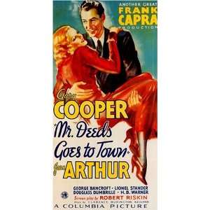  Mr Deeds Goes to Town Vintage Gary Cooper Movie Poster: Home & Kitchen
