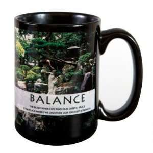  Successories Balance Zen Garden 15oz Ceramic Mug: Home 