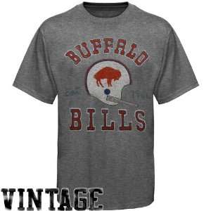 Junk Food Buffalo Bills Vintage Crew Premium T Shirt   Ash (Small)