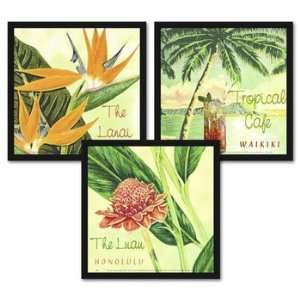  The Lanai, Framed Set by Paula Scaletta, 9x9