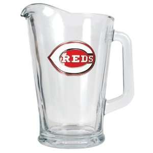  Cincinnati Reds Large Glass Beer Pitcher Sports 