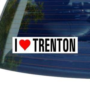   Love Heart TRENTON   New Jersey Window Bumper Sticker: Automotive