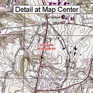  USGS Topographic Quadrangle Map   Troy South, New York 