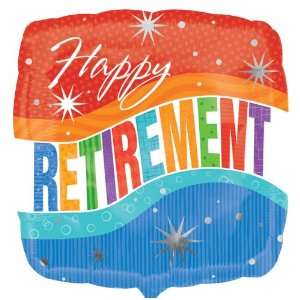   By mayflower Happy Retirement Sparkle Foil Balloon: Everything Else