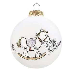  Blue Rocking Horse Heart Gifts Ornament: Home & Kitchen