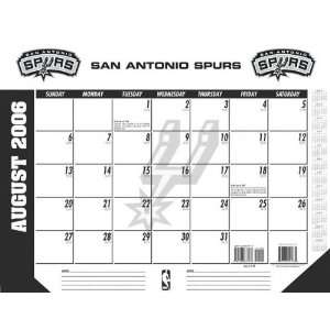 San Antonio Spurs 22x17 Academic Desk Calendar 2006 07 