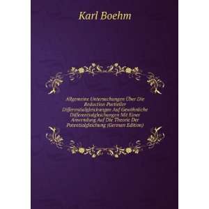   Die Theorie Der Potentialgleichung (German Edition): Karl Boehm: Books