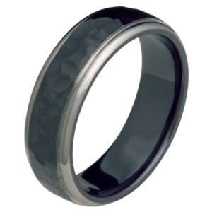   Black Titanium Wedding Band for Him and/or Her Alain Raphael Jewelry